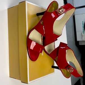 Michael Kors MK Red Heels - Women | Color: Red | Size: 9